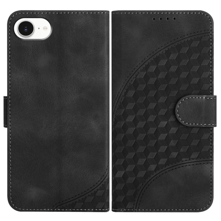 YX0060 Elephant Head Embossed Phone Leather Case with Lanyard, For iPhone 17e / 16e, For iPhone 17 Pro Max, For iPhone 17 Pro, For iPhone 17, For iPhone Air, For iPhone 16 Pro Max