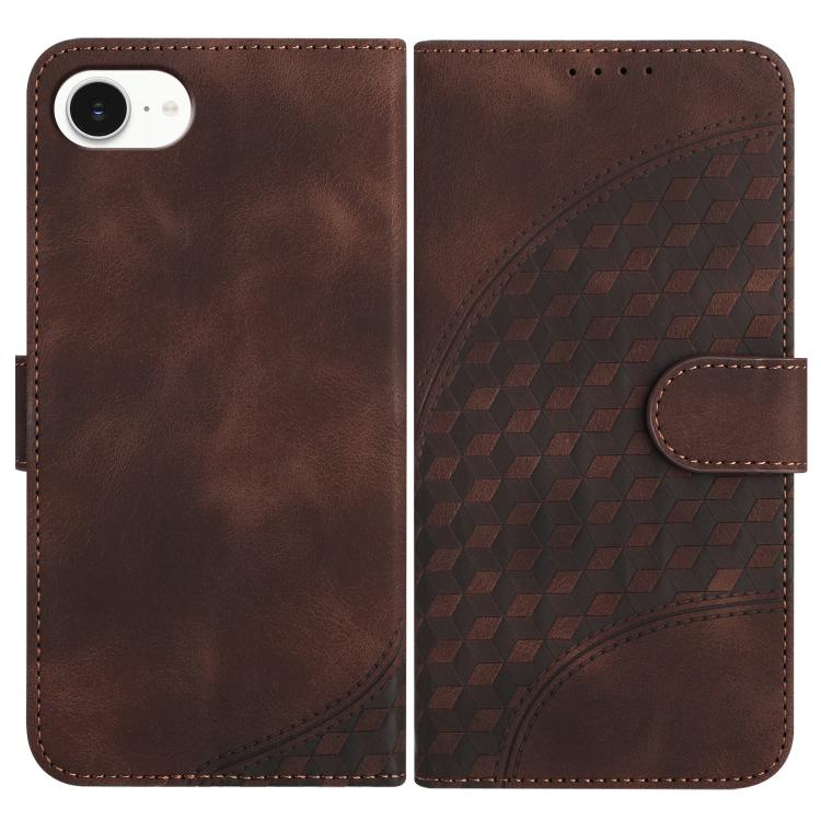 YX0060 Elephant Head Embossed Phone Leather Case with Lanyard, For iPhone 17e / 16e, For iPhone 17 Pro Max, For iPhone 17 Pro, For iPhone 17, For iPhone Air, For iPhone 16 Pro Max
