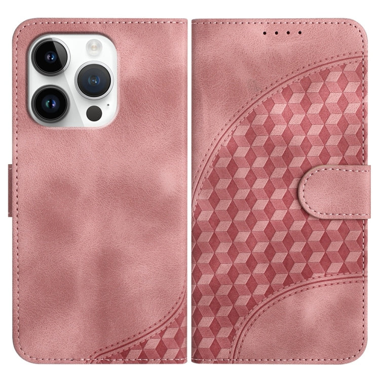 YX0060 Elephant Head Embossed Phone Leather Case with Lanyard, For iPhone 16 Pro, For iPhone 16 Plus, For iPhone 16, For iPhone 15 Pro Max, For iPhone 15 Pro, For iPhone 15 Plus