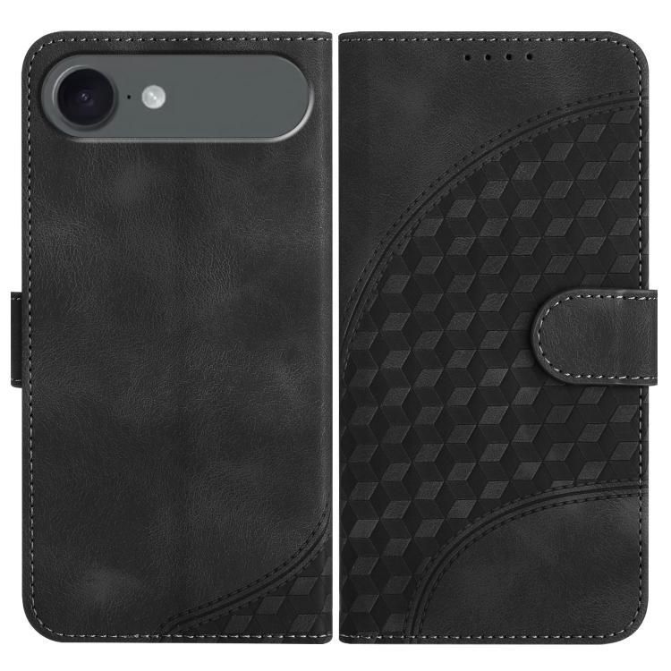 YX0060 Elephant Head Embossed Phone Leather Case with Lanyard, For iPhone 17e / 16e, For iPhone 17 Pro Max, For iPhone 17 Pro, For iPhone 17, For iPhone Air, For iPhone 16 Pro Max