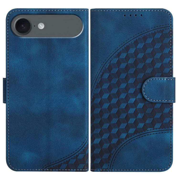 YX0060 Elephant Head Embossed Phone Leather Case with Lanyard, For iPhone 17e / 16e, For iPhone 17 Pro Max, For iPhone 17 Pro, For iPhone 17, For iPhone Air, For iPhone 16 Pro Max