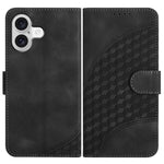 YX0060 Elephant Head Embossed Phone Leather Case with Lanyard, For iPhone 17e / 16e, For iPhone 17 Pro Max, For iPhone 17 Pro, For iPhone 17, For iPhone Air, For iPhone 16 Pro Max
