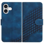 YX0060 Elephant Head Embossed Phone Leather Case with Lanyard, For iPhone 17e / 16e, For iPhone 17 Pro Max, For iPhone 17 Pro, For iPhone 17, For iPhone Air, For iPhone 16 Pro Max