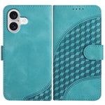 YX0060 Elephant Head Embossed Phone Leather Case with Lanyard, For iPhone 17e / 16e, For iPhone 17 Pro Max, For iPhone 17 Pro, For iPhone 17, For iPhone Air, For iPhone 16 Pro Max