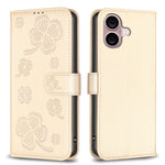 Four-leaf Embossed Leather Phone Case, For iPhone 17 Pro Max, For iPhone 17 Pro, For iPhone 17, For iPhone Air, For iPhone 16 Pro Max, For iPhone 16 Pro, For iPhone 16 Plus, For iPhone 16