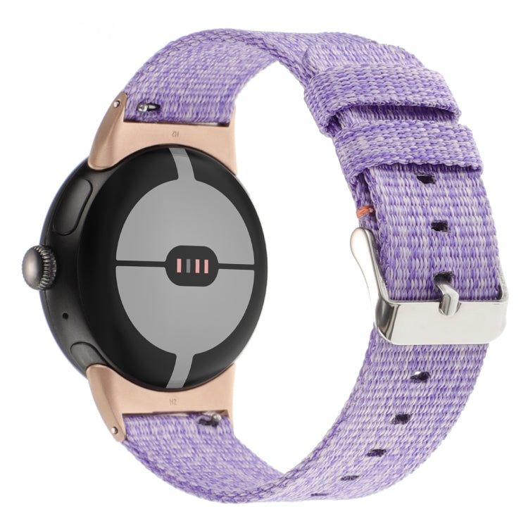 Nylon Canvas Watch Band, For Google Pixel Watch 4 / 3 / 2 / 1 41mm