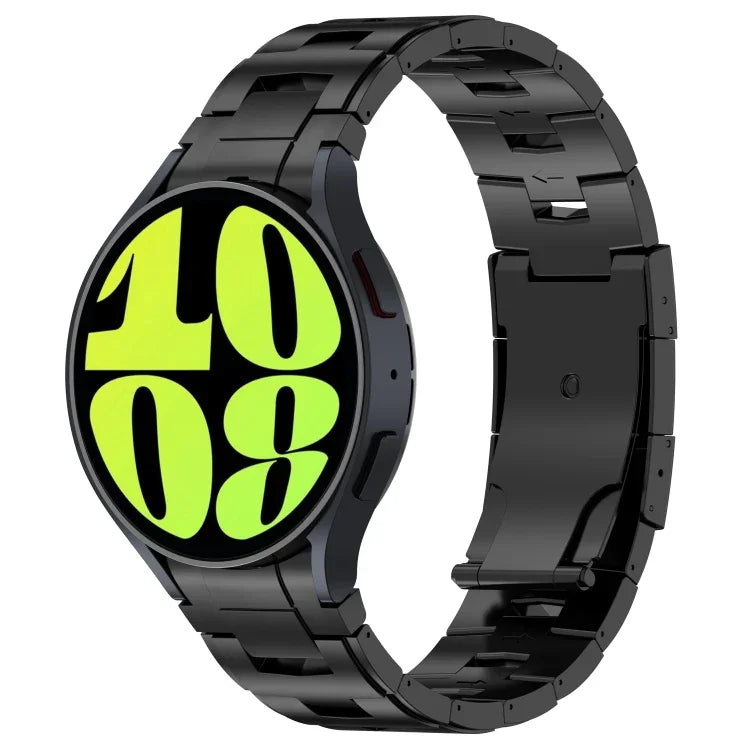 Button Style Pure Titanium Metal Watch Band, For Samsung Galaxy Watch6/6 Classic/5/5 Pro