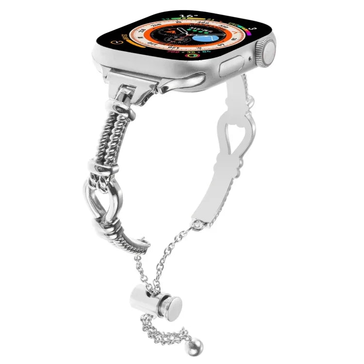 Twist Metal Bracelet Chain Watch Band, For Apple Watch Series 4 44mm, For Apple Watch Series 4 40mm, For Apple Watch Series 3 38mm, For Apple Watch Series 3 42mm, For Apple Watch Series 2 42mm, For Apple Watch Series 2 38mm, For Apple Watch 42mm       ...