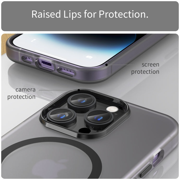 MagSafe Frosted Translucent TPU + PC Full Coverage Phone Case, For iPhone 16 Pro, For iPhone 16 Plus, For iPhone 16, For iPhone 15 Pro Max, For iPhone 15 Pro