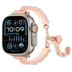 Shell Beads Chain Bracelet Metal Watch Band, For Apple Watch SE 2023 44mm, For Apple Watch SE 2023 40mm, For Apple Watch Ultra 2 49mm, For Apple Watch Series 9 45mm, For Apple Watch Series 9 41mm, For Apple Watch Ultra 49mm, For Apple Watch Series 8 41...