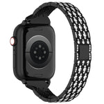 Devil Eye Diamond Bracelet Metal Watch Band, For Apple Watch SE 2023 44mm, For Apple Watch SE 2023 40mm, For Apple Watch Ultra 2 49mm, For Apple Watch Series 9 45mm, For Apple Watch Series 9 41mm, For Apple Watch Ultra 49mm, For Apple Watch Series 8 41...