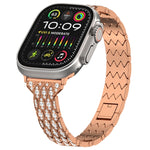 Devil Eye Diamond Bracelet Metal Watch Band, For Apple Watch SE 2023 44mm, For Apple Watch SE 2023 40mm, For Apple Watch Ultra 2 49mm, For Apple Watch Series 9 45mm, For Apple Watch Series 9 41mm, For Apple Watch Ultra 49mm, For Apple Watch Series 8 41...