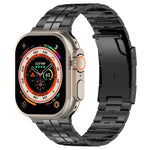Tortoise Buckle Titanium Steel Watch Band, For Apple Watch SE 2023 44mm, For Apple Watch SE 2023 40mm, For Apple Watch Ultra 2 49mm, For Apple Watch Series 9 45mm, For Apple Watch Series 9 41mm, For Apple Watch Ultra 49mm, For Apple Watch Series 8 41mm...