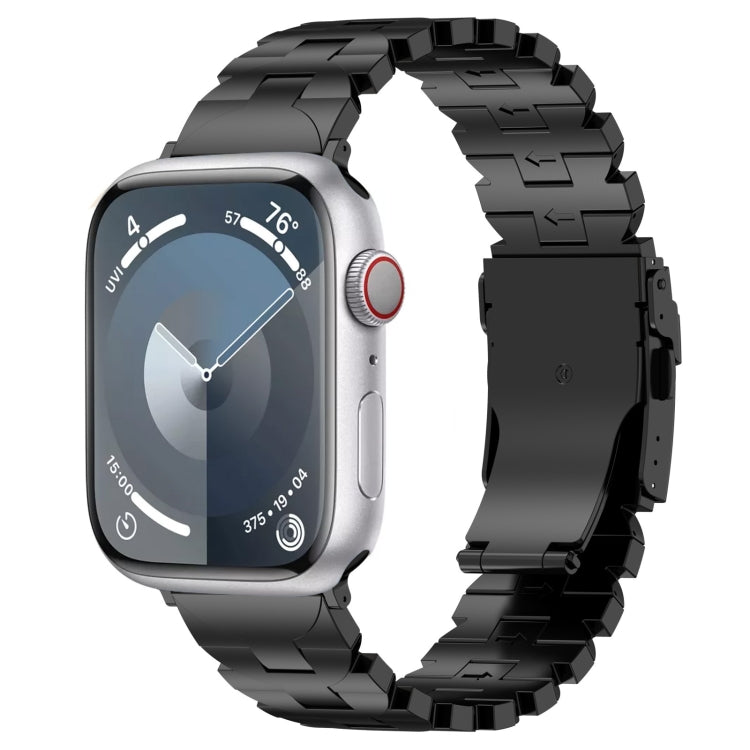 Butterfly Type Titanium Steel Watch Band, For Apple Watch SE 2023 44mm, For Apple Watch SE 2023 40mm, For Apple Watch Ultra 2 49mm, For Apple Watch Series 9 45mm, For Apple Watch Series 9 41mm, For Apple Watch Ultra 49mm, For Apple Watch Series 8 41mm ...