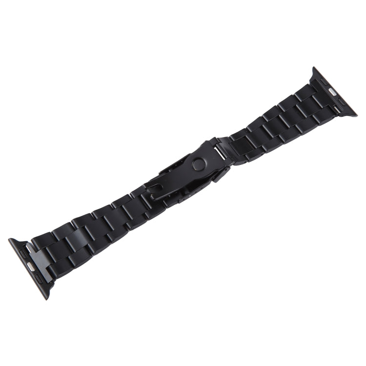 Three-Bead Stainless Steel Watch Band, For Apple Watch Ultra 49mm, For Apple Watch Series 8 41mm, For Apple Watch Series 8 45mm, For Apple Watch SE 2022 40mm, For Apple Watch SE 2022 44mm