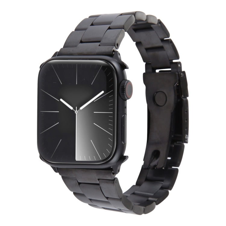 Three-Bead Stainless Steel Watch Band, For Apple Watch Ultra 49mm, For Apple Watch Series 8 41mm, For Apple Watch Series 8 45mm, For Apple Watch SE 2022 40mm, For Apple Watch SE 2022 44mm