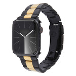 Three-Bead Stainless Steel Watch Band, For Apple Watch Ultra 49mm, For Apple Watch Series 8 41mm, For Apple Watch Series 8 45mm, For Apple Watch SE 2022 40mm, For Apple Watch SE 2022 44mm