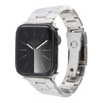 Three-Bead Stainless Steel Watch Band, For Apple Watch Series 7 41mm, For Apple Watch Series 7 45mm, For Apple Watch SE 40mm, For Apple Watch SE 44mm, For Apple Watch Series 6 40mm