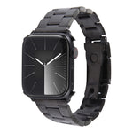 Three-Bead Stainless Steel Watch Band, For Apple Watch Series 6 44mm, For Apple Watch Series 5 44mm, For Apple Watch Series 5 40mm, For Apple Watch Series 4 44mm, For Apple Watch Series 4 40mm