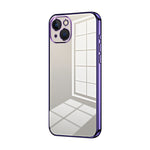 Transparent Plating Fine Hole Phone Case, For iPhone 13 Pro Max, For iPhone 13 Pro, For iPhone 13, For iPhone 12, For iPhone 12 Pro Max, For iPhone 12 Pro