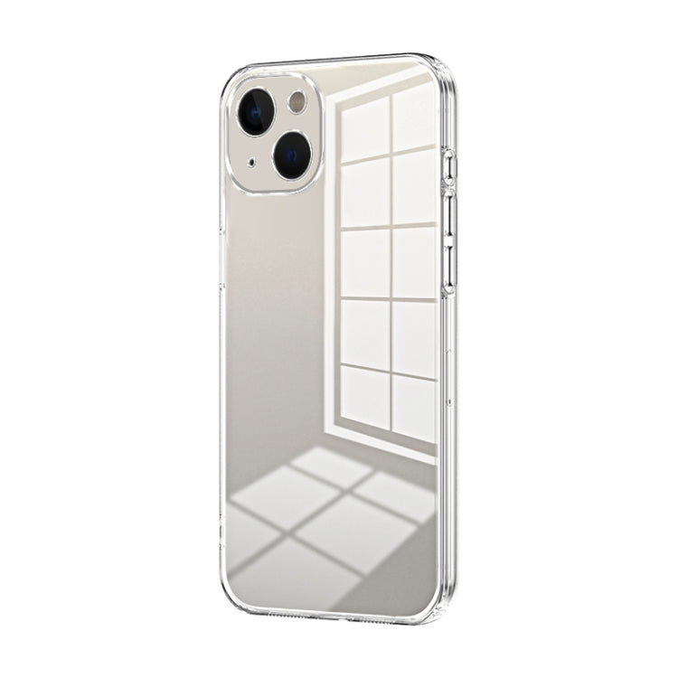 Transparent Plating Fine Hole Phone Case, For iPhone 13 Pro Max, For iPhone 13 Pro, For iPhone 13, For iPhone 12, For iPhone 12 Pro Max, For iPhone 12 Pro