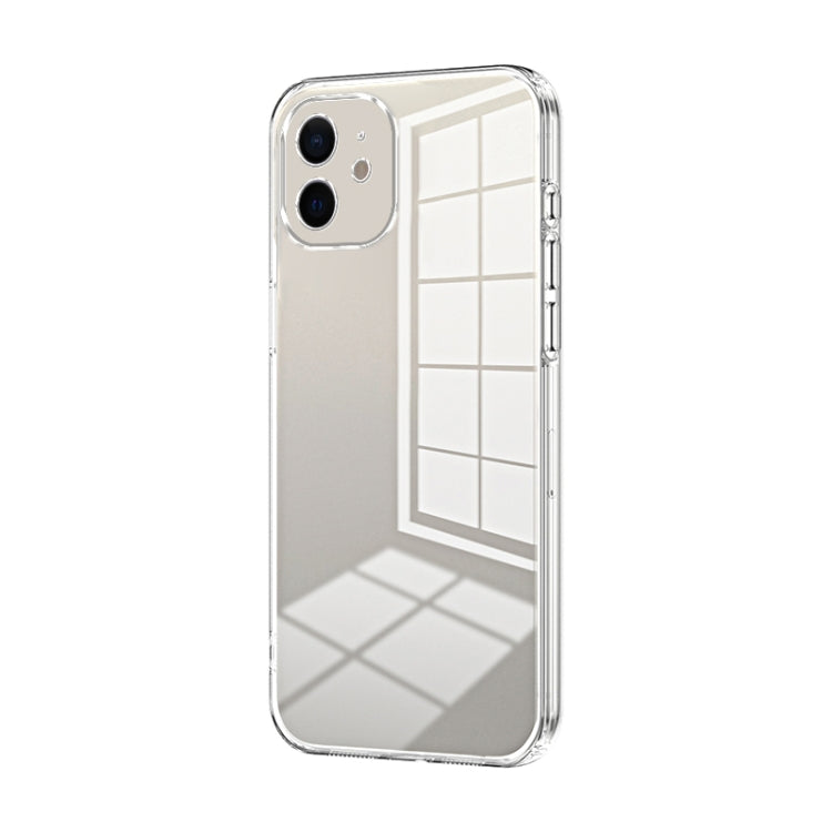 Transparent Plating Fine Hole Phone Case, For iPhone 13 Pro Max, For iPhone 13 Pro, For iPhone 13, For iPhone 12, For iPhone 12 Pro Max, For iPhone 12 Pro