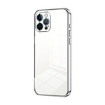 Transparent Plating Fine Hole Phone Case, For iPhone 13 Pro Max, For iPhone 13 Pro, For iPhone 13, For iPhone 12, For iPhone 12 Pro Max, For iPhone 12 Pro