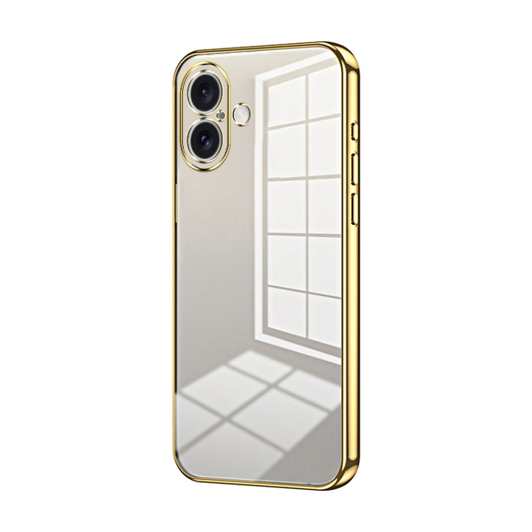 Transparent Plating Fine Hole Phone Case, For iPhone 16 Pro, For iPhone 16 Plus, For iPhone 16, For iPhone 15 Pro Max, For iPhone 15 Pro, For iPhone 15 Plus