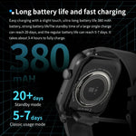 2.01 inch Silicone Strap Bluetooth Call Smart Watch Support Heart Rate Monitoring / Non-invasive Blood Sugar, Silicone Strap Black, Silicone Strap Light Yellow