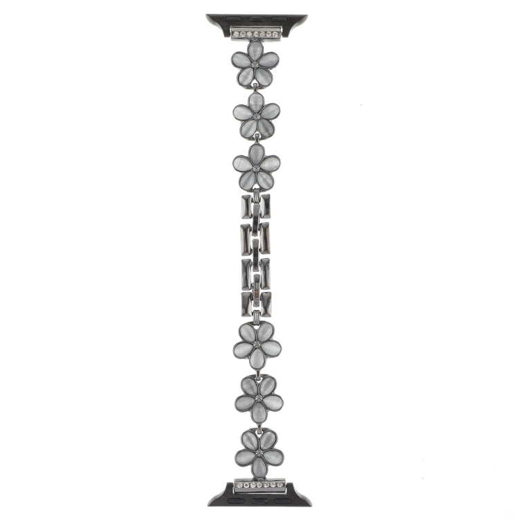 5-petaled Flower Zinc Alloy Chain Watch Band, For Apple Watch 42mm, For Apple Watch 38mm