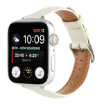 Slim Crocodile Leather Watch Band, For Apple Watch Series 4 44mm, For Apple Watch Series 4 40mm, For Apple Watch Series 3 38mm, For Apple Watch Series 3 42mm, For Apple Watch Series 2 42mm, For Apple Watch Series 2 38mm