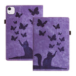 Butterfly Cat Embossing Leather Tablet Case, For iPad Air 13 2026 / 2025 / 2024, For iPad Air 11 2026 / 2025 / 2024, For iPad Pro 13 2025 / 2024, For iPad Pro 11 2025 / 2024, For iPad mini 2024 / 2021