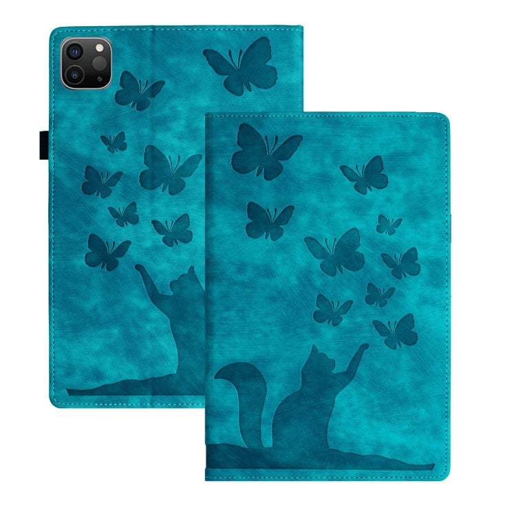 Butterfly Cat Embossing Leather Tablet Case, For iPad Air 13 2026 / 2025 / 2024, For iPad Air 11 2026 / 2025 / 2024, For iPad Pro 13 2025 / 2024, For iPad Pro 11 2025 / 2024, For iPad mini 2024 / 2021