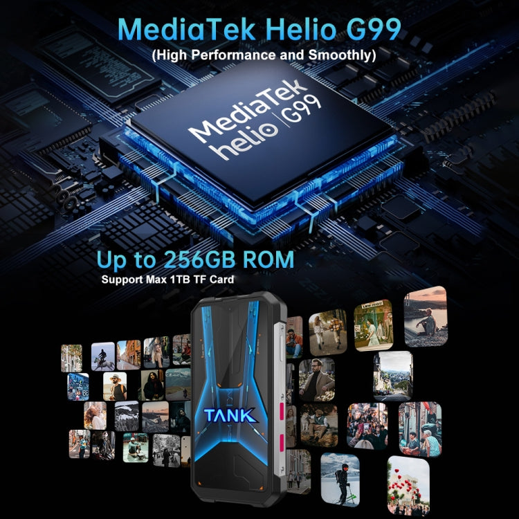 Unihertz Tank mini 1 / 8849, 100MP Camera, 4.3 inch Android 13 Helio G99 Octa Core, Network: 4G, Tank mini 1 12GB+256GB