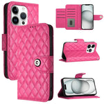 Rhombic Texture Flip Leather Phone Case with Lanyard, For iPhone 17 Pro Max, For iPhone 17 Pro, For iPhone 17, For iPhone Air, For iPhone SE 2024, For iPhone 16 Pro Max, For iPhone 16 Pro, For iPhone 16 Plus