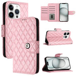 Rhombic Texture Flip Leather Phone Case with Lanyard, For iPhone 17 Pro Max, For iPhone 17 Pro, For iPhone 17, For iPhone Air, For iPhone SE 2024, For iPhone 16 Pro Max, For iPhone 16 Pro, For iPhone 16 Plus