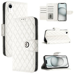 Rhombic Texture Flip Leather Phone Case with Lanyard, For iPhone 11, For iPhone 11 Pro, For iPhone XS / X, For iPhone XR, For iPhone XS Max, For iPhone 8 Plus / 7 Plus / 6s Plus