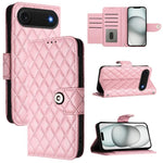 Rhombic Texture Flip Leather Phone Case with Lanyard, For iPhone 17 Pro Max, For iPhone 17 Pro, For iPhone 17, For iPhone Air, For iPhone SE 2024, For iPhone 16 Pro Max, For iPhone 16 Pro, For iPhone 16 Plus