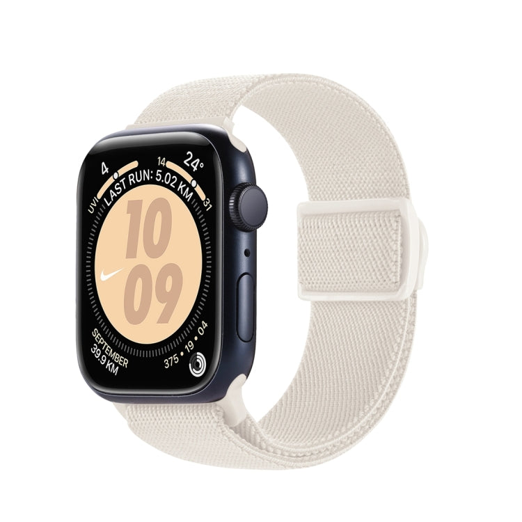 Carbon Fiber Texture Snap Buckle Nylon Watch Band, For Apple Watch SE 2023 40mm, For Apple Watch Ultra 2 49mm, For Apple Watch Series 9 45mm