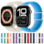 Carbon Fiber Texture Snap Buckle Nylon Watch Band, For Apple Watch SE 2023 40mm, For Apple Watch Ultra 2 49mm, For Apple Watch Series 9 45mm