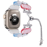 Resin Retractable Chain Watch Band, For Apple Watch Ultra 2 49mm, For Apple Watch Series 9 45mm
