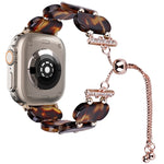 Resin Retractable Chain Watch Band, For Apple Watch Ultra 2 49mm, For Apple Watch Series 9 45mm
