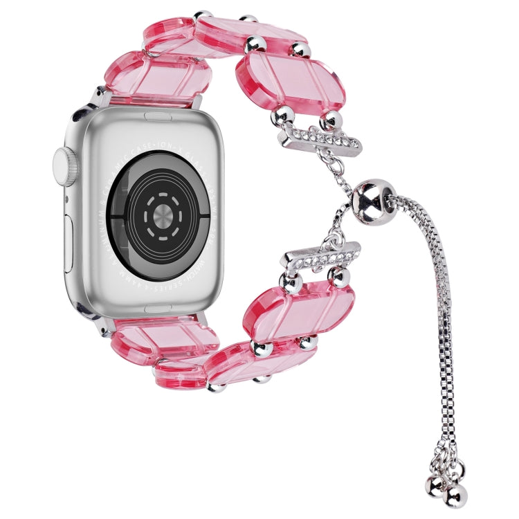 Resin Retractable Chain Watch Band, For Apple Watch Ultra 2 49mm, For Apple Watch Series 9 45mm