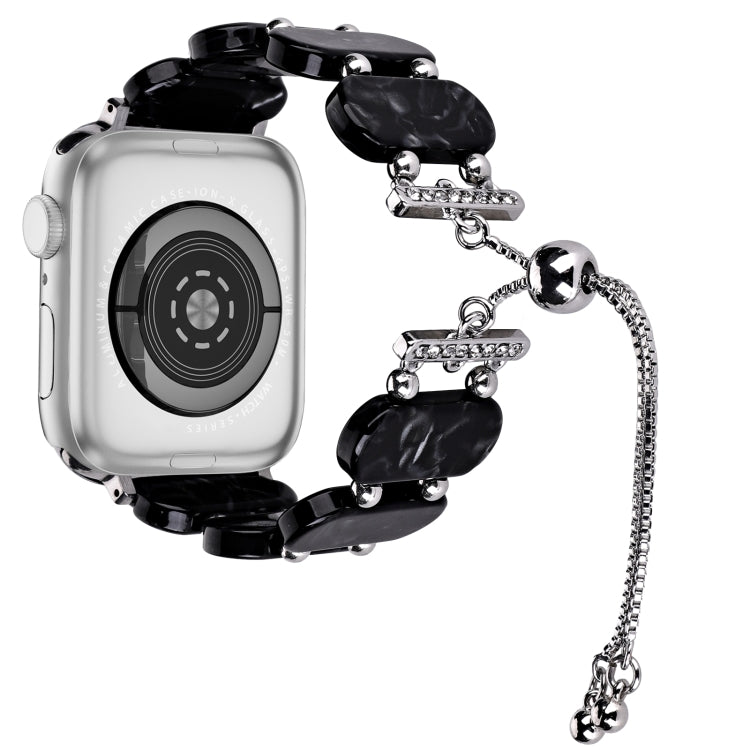 Resin Retractable Chain Watch Band, For Apple Watch Series 8 41mm, For Apple Watch Series 8 45mm