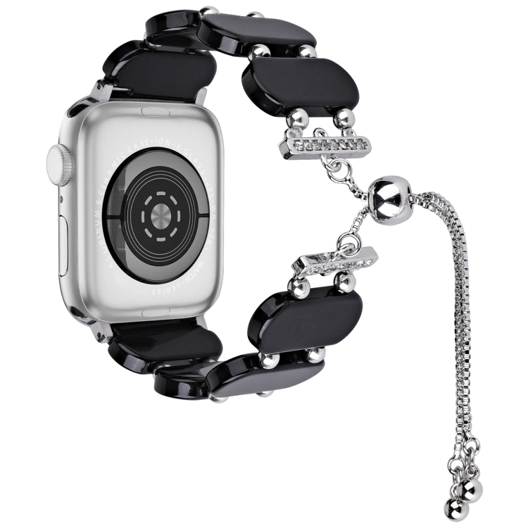 Resin Retractable Chain Watch Band, For Apple Watch Series 8 41mm, For Apple Watch Series 8 45mm