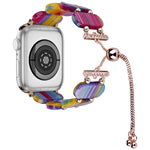 Resin Retractable Chain Watch Band, For Apple Watch SE 2022 40mm, For Apple Watch SE 2022 44mm