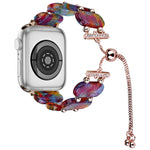 Resin Retractable Chain Watch Band, For Apple Watch SE 2022 40mm, For Apple Watch SE 2022 44mm