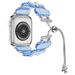 Resin Retractable Chain Watch Band, For Apple Watch Series 7 41mm, For Apple Watch Series 7 45mm