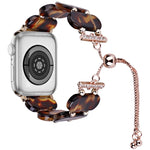 Resin Retractable Chain Watch Band, For Apple Watch Series 7 41mm, For Apple Watch Series 7 45mm