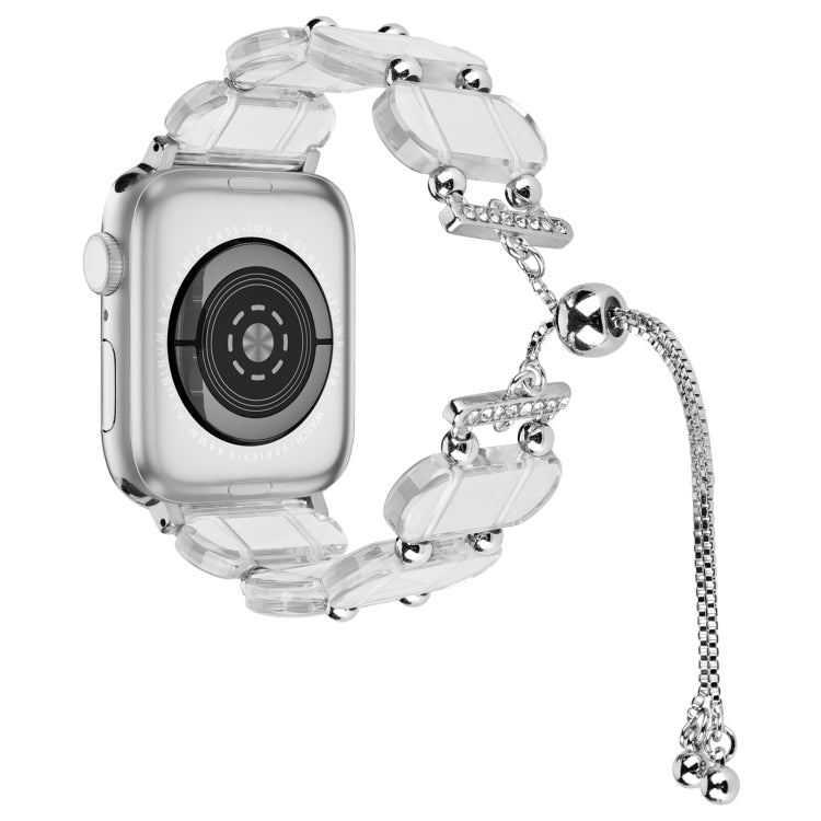 Resin Retractable Chain Watch Band, For Apple Watch Series 5 44mm, For Apple Watch Series 5 40mm